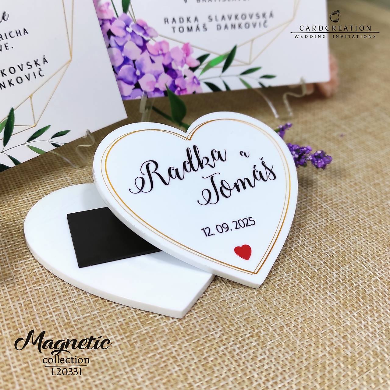 Svadobná magnetka 022