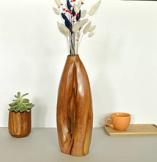 Dekorácie - Drevená váza Femm - 16561891_