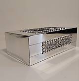 Úložné priestory & Organizácia - Zrkadlový box na servítky - 16562556_