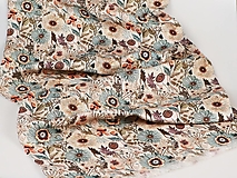 Šály a nákrčníky - Ľanový šál Embroidery - 16566809_