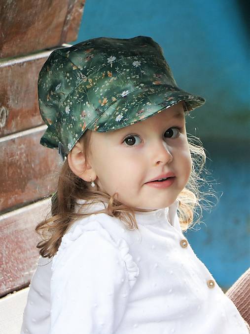 Letný detský šilt na zelenej lúke - prémiová bavlna