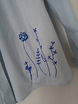 Blúzky a košele - M - ako modrá (ručne vyšívaná košeľa) - 16565802_