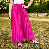Sukne - Sytě růžová plisovaná sukně - 16566168_
