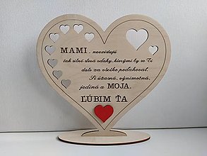 Dekorácie - Deň matiek / veľké srdiečko Mamičke - 16566264_