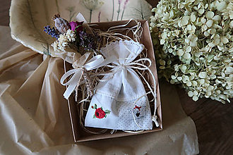 Dekorácie - Voňavá darčeková krabička  - ružička (krabička 2) - 16564944_