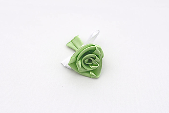 Svadobné pierka - Pierko svetlá zelená ruža - 16565857_