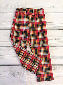 Detské oblečenie - Dětské flanelové kalhoty 116 - 16566597_