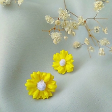 Náušnice - Náušnice Malý kvet (Žltá) - 16565548_