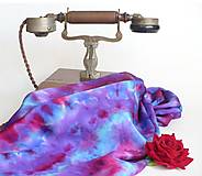 Šatky - Luxusný batikovaný šál. - 16567551_