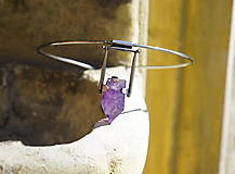 Náhrdelníky - Nerezový náhrdelník....." Purple " - 16567887_