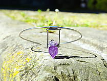 Náhrdelníky - Nerezový náhrdelník....." Purple " - 16567890_
