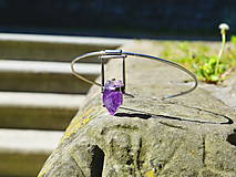 Náhrdelníky - Nerezový náhrdelník....." Purple " - 16567892_