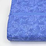 Úžitkový textil - Modrofialové rastliny na melíre - obliečka na anatomický vankúš - 16566954_