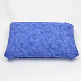Úžitkový textil - Modrofialové rastliny na melíre - obliečka na cestovný vankúš - 16566961_