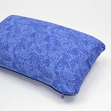 Úžitkový textil - Modrofialové rastliny na melíre - obliečka na cestovný vankúš - 16566960_