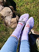 Ponožky, pančuchy, obuv - Maľované ponožky pre najlepšiu mamu - 16567582_