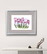 Grafika - Hyacinty, Jarné kvety - 16567934_