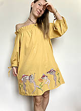 Šaty - Ručne maľované šaty - tancujúce ženy muchotrávky - 16568629_