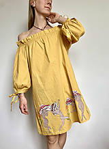 Šaty - Ručne maľované šaty - tancujúce ženy muchotrávky - 16568631_