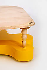 Nábytok - Konferenčný stolík "Yellow shapes" - 16567326_