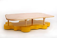 Nábytok - Konferenčný stolík "Yellow shapes" - 16567330_
