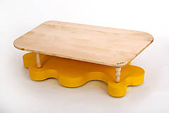 Nábytok - Konferenčný stolík "Yellow shapes" - 16567331_