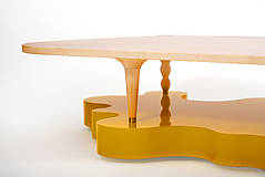 Nábytok - Konferenčný stolík "Yellow shapes" - 16567333_
