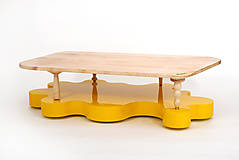 Nábytok - Konferenčný stolík "Yellow shapes" - 16567341_