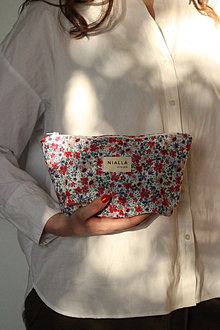 Taštičky - Kozmetická taška lúčne kvety - 16568172_