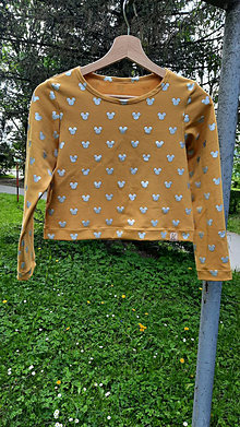 Detské oblečenie - Tričko Mickey Mouse žltá - 16567676_