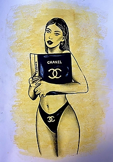 Obrazy - Chanel Girl - 16569285_