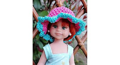 Hračky - Klobúčik pre bábiku mini Paola Reina. - 16569212_