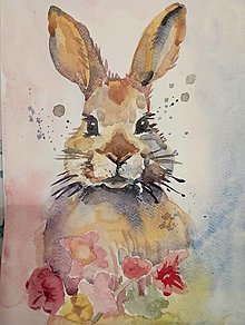 Kresby - Jarný zajačik - 16569880_