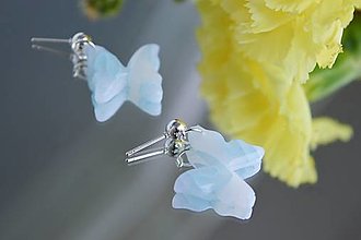 Náušnice - Motýliky - 16569810_