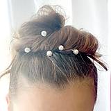 Ozdoby do vlasov - Wedding Pearl Hairpin 8mm / Svadobné vlásenky perličkové E037 - 16571250_