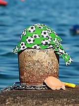 Detské čiapky - Letný detský šilt lopty na svetlozelenej - 16571140_