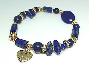 Náramky - Dámsky náramok lapis lazuli - 16572922_