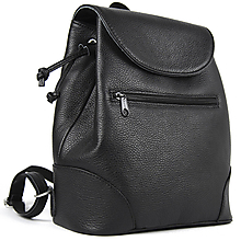 Batohy - Kožený praktický batoh v čiernej farbe - 16571528_