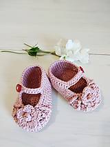Detské topánky - Sandálky s kvetinkou - 16571284_