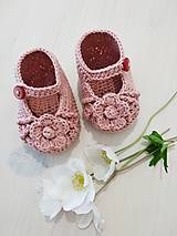 Detské topánky - Sandálky s kvetinkou - 16571285_