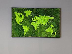 Dekorácie - Mapa sveta-machový obraz - 16571567_