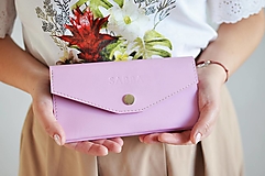 Kožená peňaženka (lila)