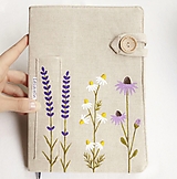 Papiernictvo - Zápisník A5 - Kvety (ručne maľovaný) - 16573335_