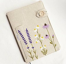 Papiernictvo - Zápisník A5 - Kvety (ručne maľovaný) - 16573362_