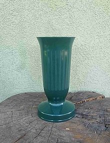 Iný materiál - Váza na hrob zaťažená zelená - Dušičky - 16573562_