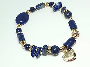Náramky - Dámsky náramok lapis lazuli - 16573199_