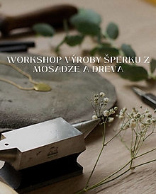 Kurzy - Workshop personalizovaný šperk mosadz+drevo JÚL - 16574761_