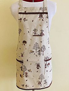 Úžitkový textil - Zástera - ježkov v lese 2 - 16574898_