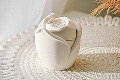 Svietidlá - Dekoračná nádobka - ruža - 16573274_
