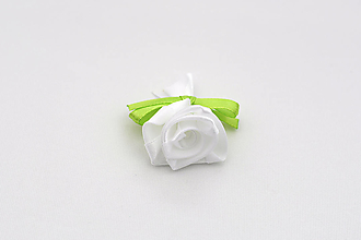 Svadobné pierka - Pierko bielo-zelené ruža - 16573808_